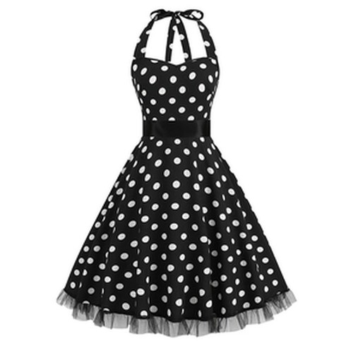 Rockabilly kleid damen - rockabilly, punkte